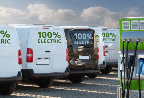Electric vans market share doubles