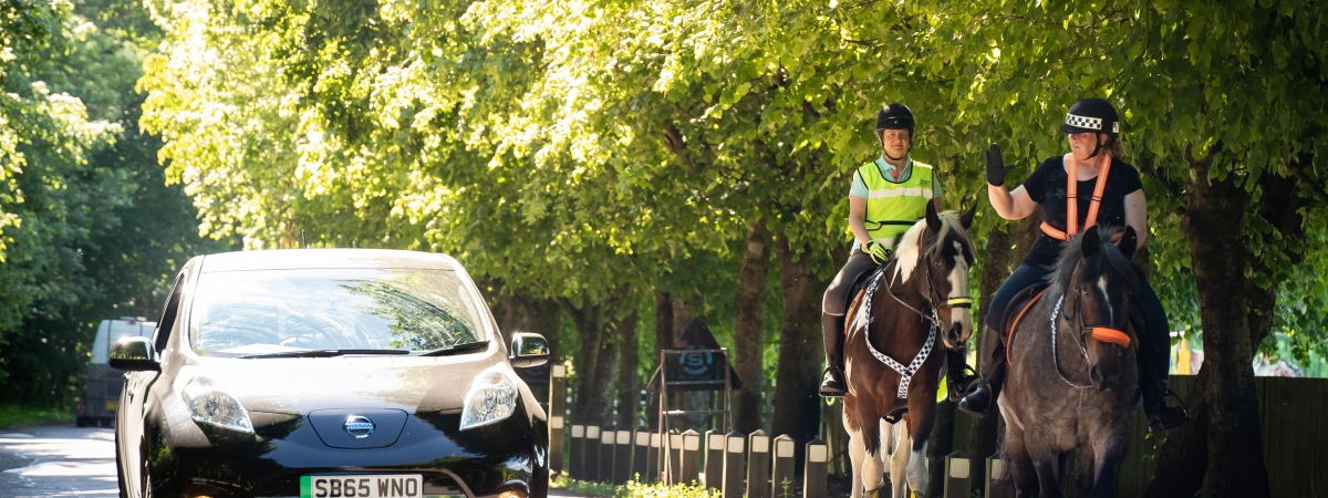 Keeping horses safe from electric vehicles