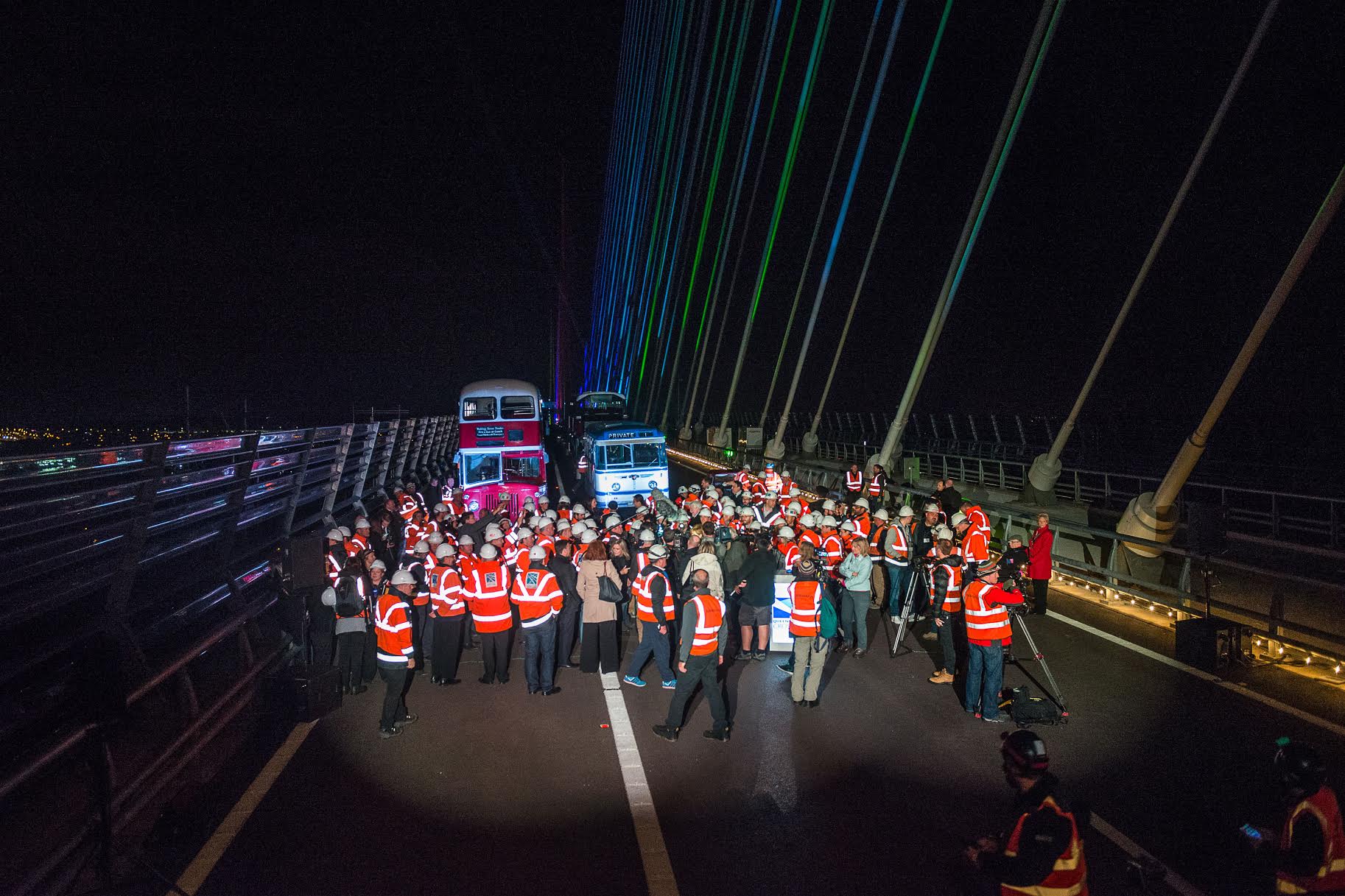 EVAS attend the Queensferry Crossing Lighting Up Event